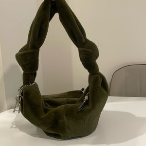 Steve madden fur shoulder bag